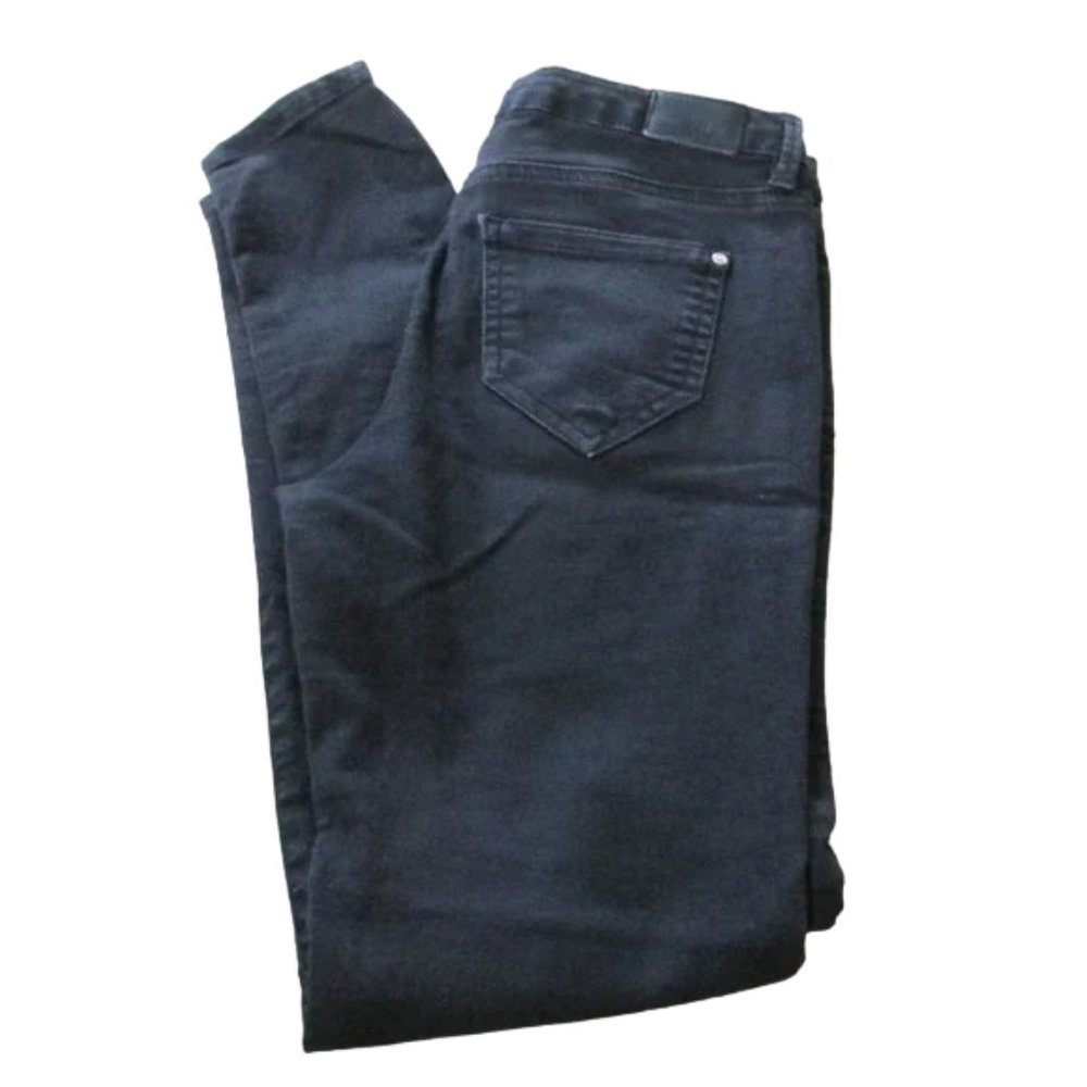 Zara Basic Denim Z1975 Skinny Jeans Womens Size 4‎ Black Mid Rise Denim Pants
